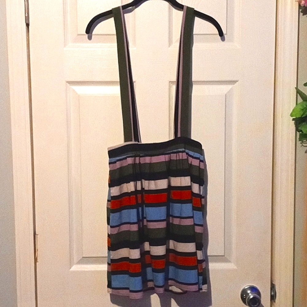 NWOT CHARLOTTE RUSSE SUSPENDER SKIRT